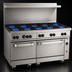 Thumbnail image #3 for Wolf Challenger XL 60-Inch Gas Restaurant Range with 10 Open Burners, 1 Standard Oven and 1 Convection Oven