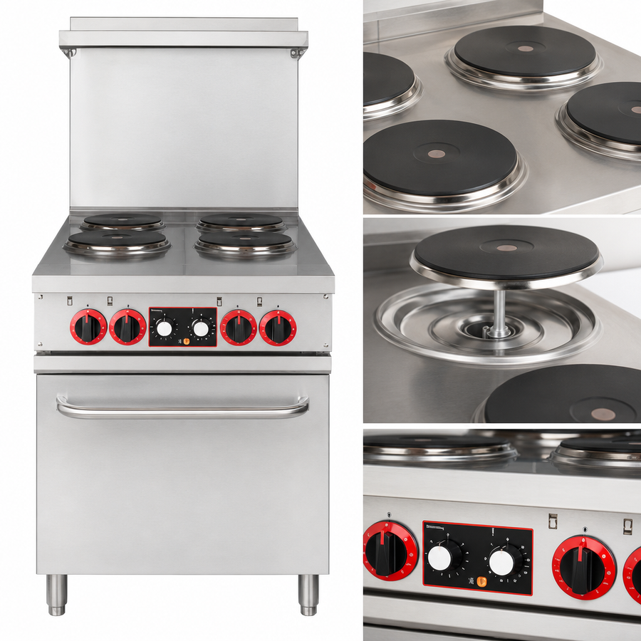 Four Cast Iron Burners