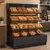 Thumbnail image #3 for Structural Concepts Addenda Self-Service Bread Wall Pastry Display Case, 50-1/2 Inch Wide, 3 Lighted Solid Shelves