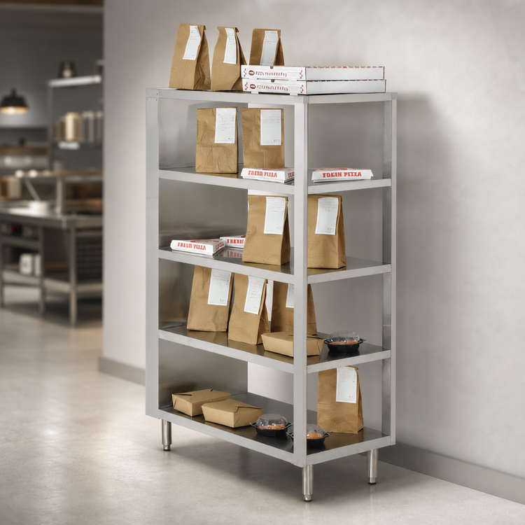 Product image #3 for FWE 43-Inch Wide 5-Tier Radiant Heat Heated Holding Shelf, Floor Model