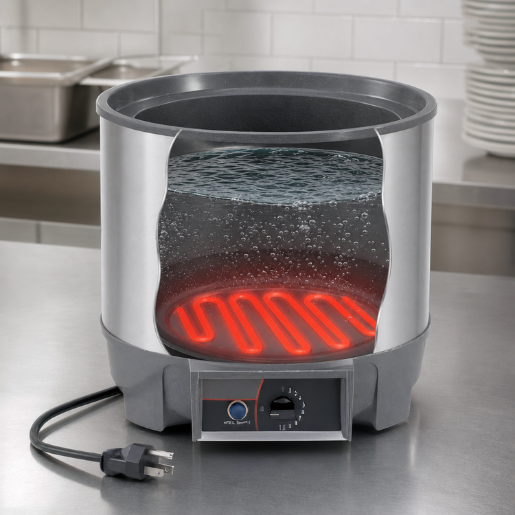 Product image #3 for Vollrath Cayenne® Round Heat 'N Serve 7-Quart Countertop Wet Rethermalizer