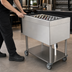 Thumbnail image #3 for Glastender Mobile Stainless Steel Bar Ice Bin with Undershelf and Drain Valve, 85 lb. Capacity