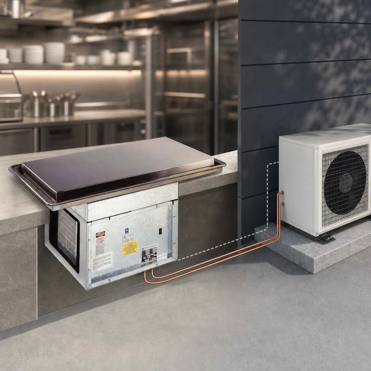 Product image #3 for Atlas Metal WFX-4 Remote Refrigerated Drop-In Frost Top Unit, 52-3/4 x 19-1/2 Inches