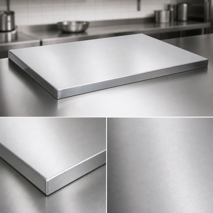 Product image #3 for John Boos Stainless Steel Countertop Work Surface, 12 x 25 Inch, 1-1/2 Inch Thick