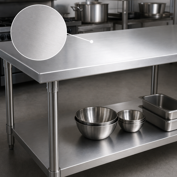 Product image #3 for John Boos Stallion 84-Inch x 36-Inch Stainless Steel Work Table with Adjustable Undershelf