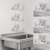 Thumbnail image #3 for T&S Brass Adjustable-Center Wall-Mount Service Sink Faucet with Pail Hook Spout and Vacuum Breaker