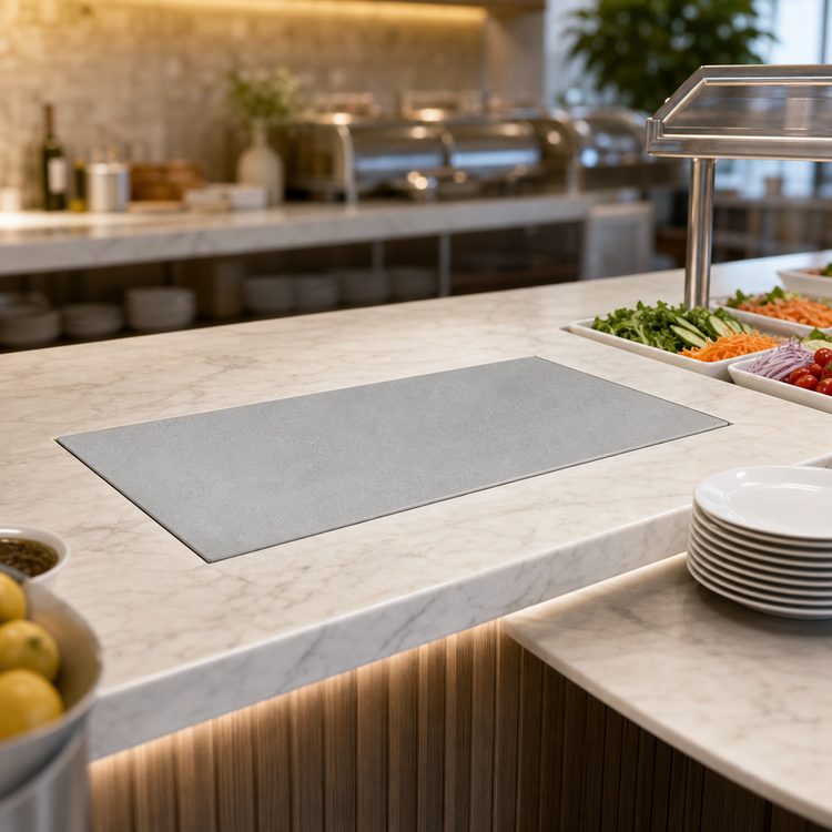 Product image #3 for Hatco 36-Inch Cold Simulated Stone Built-In Flush Top Shelf for Remote Refrigeration