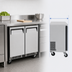 Thumbnail image #3 for Turbo Air M3 Series Shallow Depth 1-Section Undercounter Refrigerator with 2 Solid Doors, 4.27 Cu. Ft.