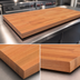 Thumbnail image #3 for Boos Block 96-Inch x 32-Inch Flat American Cherry Kitchen Countertop, 1-1/2-Inch Thick, Varnique Finish