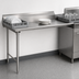Thumbnail image #3 for Eagle Group Straight Clean Dishtable, 30 x 30 Inches, Left-to-Right Operation, 8-Inch Backsplash, 16/304 Stainless Steel Top