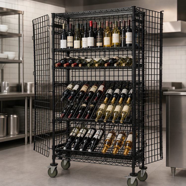 Product image #3 for Quantum Mobile Security Wine Rack for Mixed Wine Storage