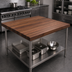 Thumbnail image #3 for Boos Block 48 x 48 x 3-Inch American Black Walnut Kitchen Countertop with Varnique Finish