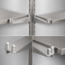 Thumbnail image #3 for Eagle Group 24-Inch Stainless Steel Double Knob Shelf Bracket for Cantilevered Shelving Systems