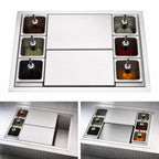 Thumbnail image #3 for Perlick Corporation Top Shelf BW6-30 30-Inch Underbar 6-Bottle Well with Stainless Steel Sliding Cover