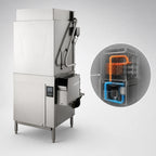 Thumbnail image #3 for Hobart Warewash AM16VLT-ADV-2 Tall Chamber Ventless High-Temp Door-Type Dishwasher, 27-Inch Opening, Smart Touchscreen