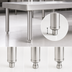 Thumbnail image #4 for John Boos Stainless Steel Support Legs with Adjustable Bullet Feet, 1-5/8-Inch Diameter, Set of 4