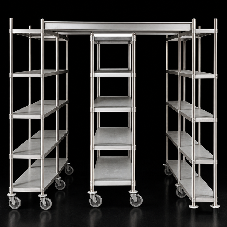 Product image #3 for Metro TOP-TRACK 24-Inch Wide Stationary Intermediate Unit Kit with 86-Inch Metroseal 3 Posts