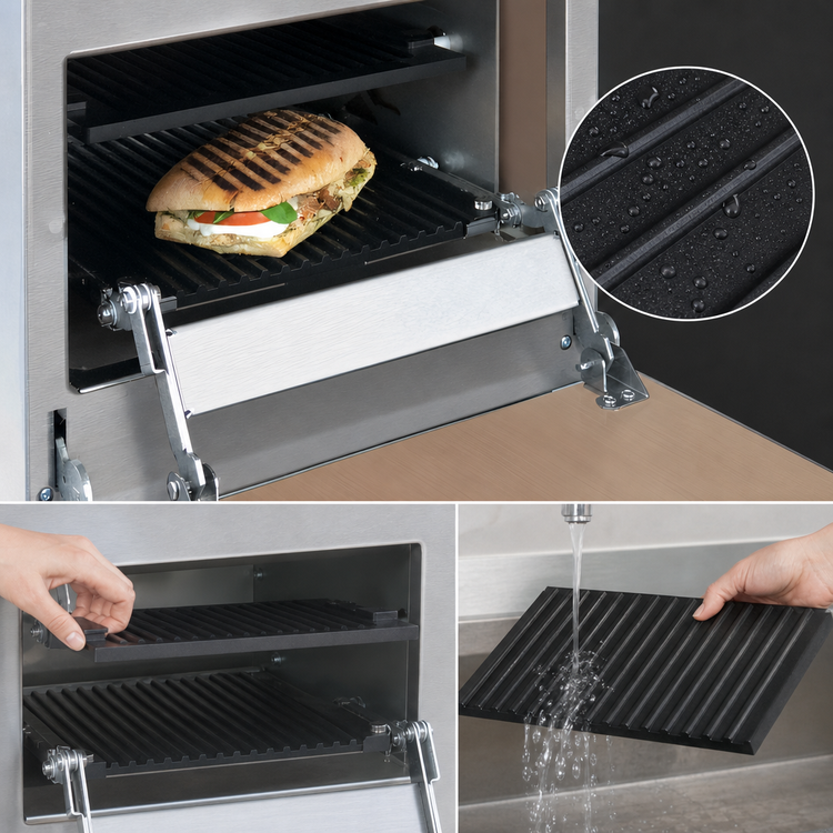 Product image #3 for ACP Panini Press Accessory for MRX Oven, Removable Non-Stick Adjustable Upper Plate