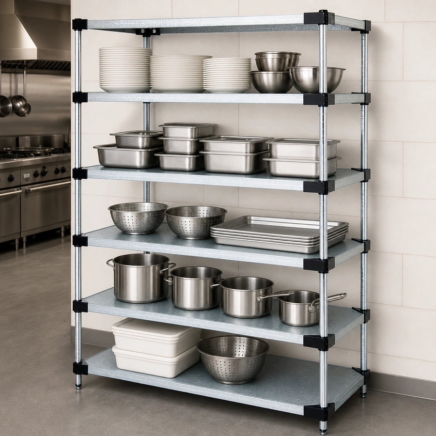 Five Solid Shelves