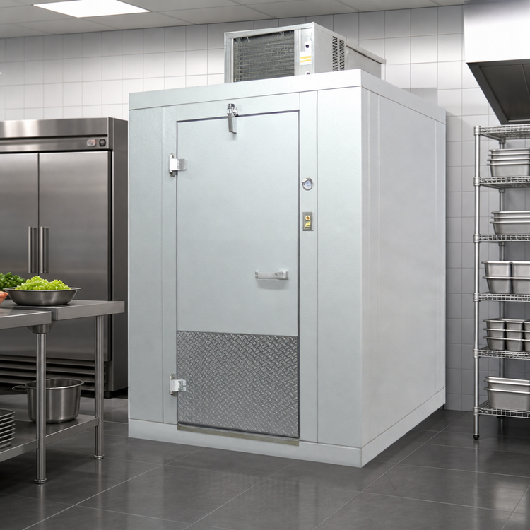 Product image #3 for Arctic Industries Indoor Walk-In Cooler with Floor, 6' x 6' x 7' 8-1/2", 35°F Holding, Remote Refrigeration