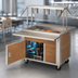 Thumbnail image #3 for DineXpress DXP2CM 2-Pan Mechanically Cooled Mobile Cold Food Unit with 5-Inch Deep Wells