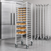 Thumbnail image #3 for John Boos Front-Load Nesting Mobile Aluminum Bun Pan Rack, 20-Pan Capacity