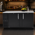 Thumbnail image #3 for Beverage-Air BB68HC-B Two-Section Solid Door Back Bar Refrigerator with Stainless Steel Top