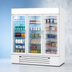 Thumbnail image #4 for Beverage Air MarketMax Dual-Temp Glass Door Reach-In Refrigerator/Freezer Merchandiser, 3-Section, White