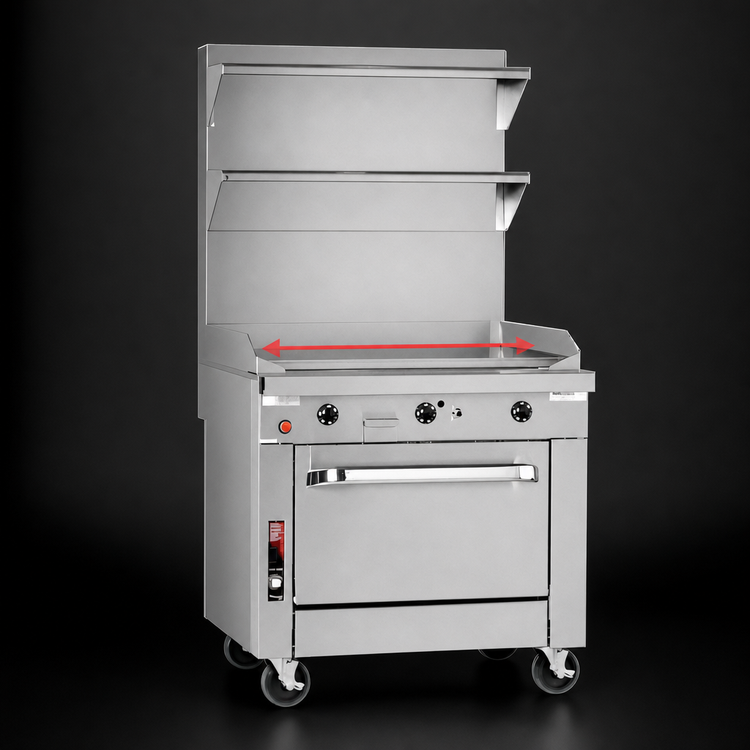 Product image #3 for Southbend Platinum 16-Inch Modular Gas Griddle with Thermostatic Controls and 1-Inch Plate