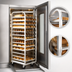 Thumbnail image #3 for Aluminum Roll-In Oven Rack with A-Style Lift, Single End Load, 18-Pan Capacity