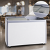 Thumbnail image #2 for Omcan USA 50-Inch Ice Cream Display Chest Freezer with Glass Sliding Top, Lock and Baskets, 13.1 Cu. Ft.