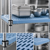 Thumbnail image #3 for QuadPlus Solid Blue Polymer Shelf Mat, 42 x 24 Inches, with Wire QuadTruss Frame