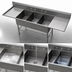 Thumbnail image #3 for John Boos Pro-Bowl 3-Compartment Stainless Steel Sink with 2 Drainboards, 24 x 24 x 12 Inch Bowls