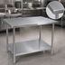Thumbnail image #3 for John Boos Stallion Stainless Steel Top Work Table with Adjustable Undershelf, 48 x 30 Inches