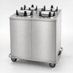 Thumbnail image #3 for Carter-Hoffmann (Middleby) EPDHT4S9 Enclosed Heated Plate Dispenser Cart, 4-Silo, for 9-Inch Plates, Stainless Steel, 120V