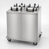 Thumbnail image #3 for Carter-Hoffmann Enclosed Heated Plate Dispenser Cart for 9-Inch Plates, 4-Silo