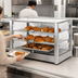 Thumbnail image #3 for Omcan Countertop Hot Food Display Warmer, Full/Self-Service, 115 L, Stainless Steel and Glass
