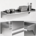 Thumbnail image #3 for Eagle Group WS1260-16/4 Wall-Mounted Stainless Steel Shelf, 60 x 12 Inches, 430 Series