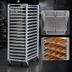 Thumbnail image #3 for Carter-Hoffmann O8622 Double Width Fixed Angle Aluminum Pan Rack, 22 18