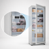 Thumbnail image #4 for KoolMore 21 Cu. Ft. Single-Section Commercial Reach-In Freezer with Glass Door, White Finish, Manual Defrost