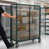 Thumbnail image #3 for Metro Super Erecta Mobile Wire Security Cage, 65 x 27-1/4 x 68-1/2 Inches, Green Epoxy-Coated Finish