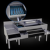 Thumbnail image #3 for Glastender All-In-One Underbar Ice Bin/Cocktail Station with Blender Shelf and 10-Circuit Cold Plate, 72 Inch