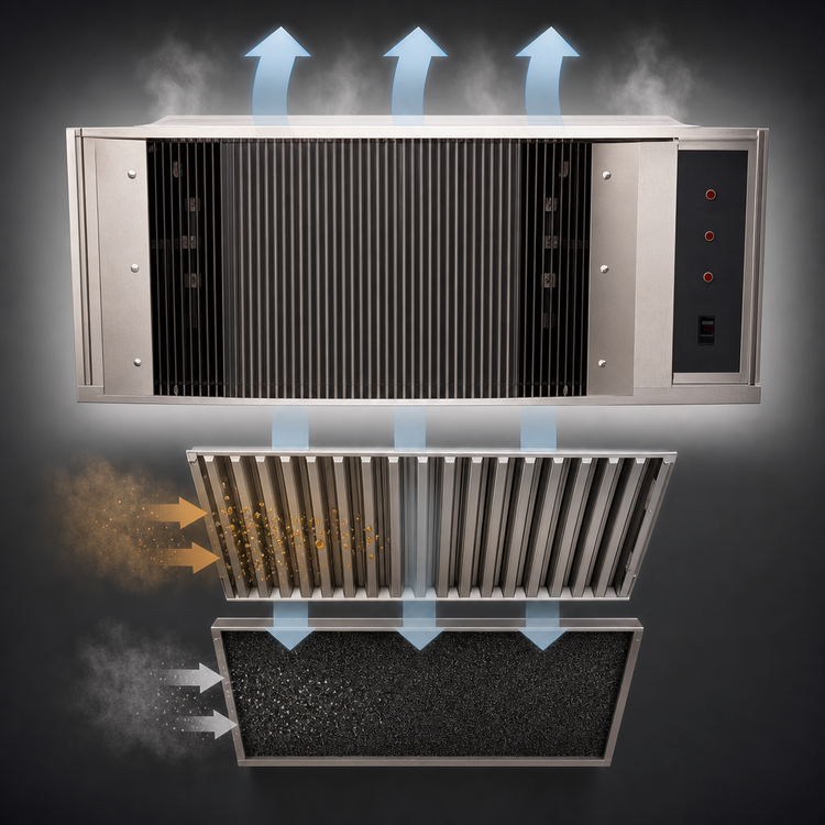 Product image #3 for BKI VGH-8 Ventless Extraction Hood System for VGG Rotisserie Ovens