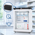 Thumbnail image #3 for KoolMore 4.5 Cu. Ft. White Countertop Medical Pharmacy Refrigerator with Glass Door, Alarm System and Backup Battery