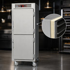 Thumbnail image #3 for Metro C5 C569L-SDS-U Full-Height Mobile Heated Holding Cabinet, Solid Dutch Doors, 17 Sheet Pan/32 Hotel Pan Capacity