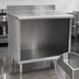 Thumbnail image #3 for Eagle Spec-Master 60-Inch x 24-Inch Open Front Stainless Steel Worktable with 4-1/2-Inch Backsplash