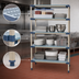 Thumbnail image #3 for MetroMax 4 Stationary 5-Shelf All-Polymer Starter Shelving Unit, 24W x 18D x 74H, Blue