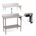 Thumbnail image #3 for Eagle AdjusTable ADA/Ergonomic Height Adjustable Stainless Steel Work Table with 4-Inch Backsplash, 72 x 24 Inches