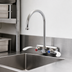 Thumbnail image #3 for Extra Heavy Duty Gooseneck Pre-Rinse Faucet with Wrist Handles, 4-Inch Centers