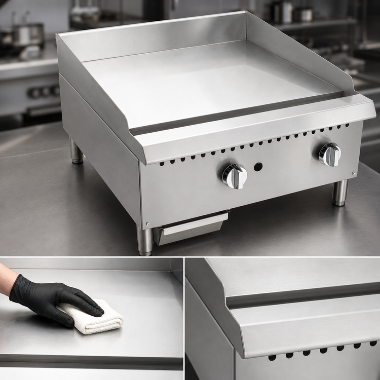 Product image #3 for Comstock-Castle 36-Inch Countertop Gas Chrome Griddle